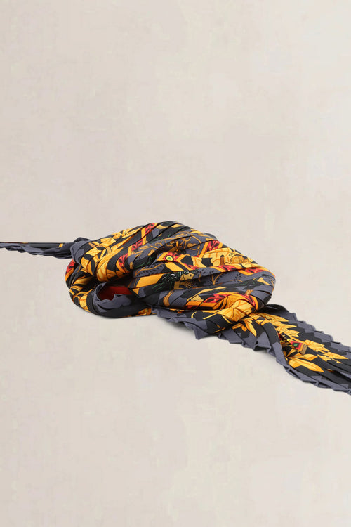 Hermès Silk Plissé Scarf