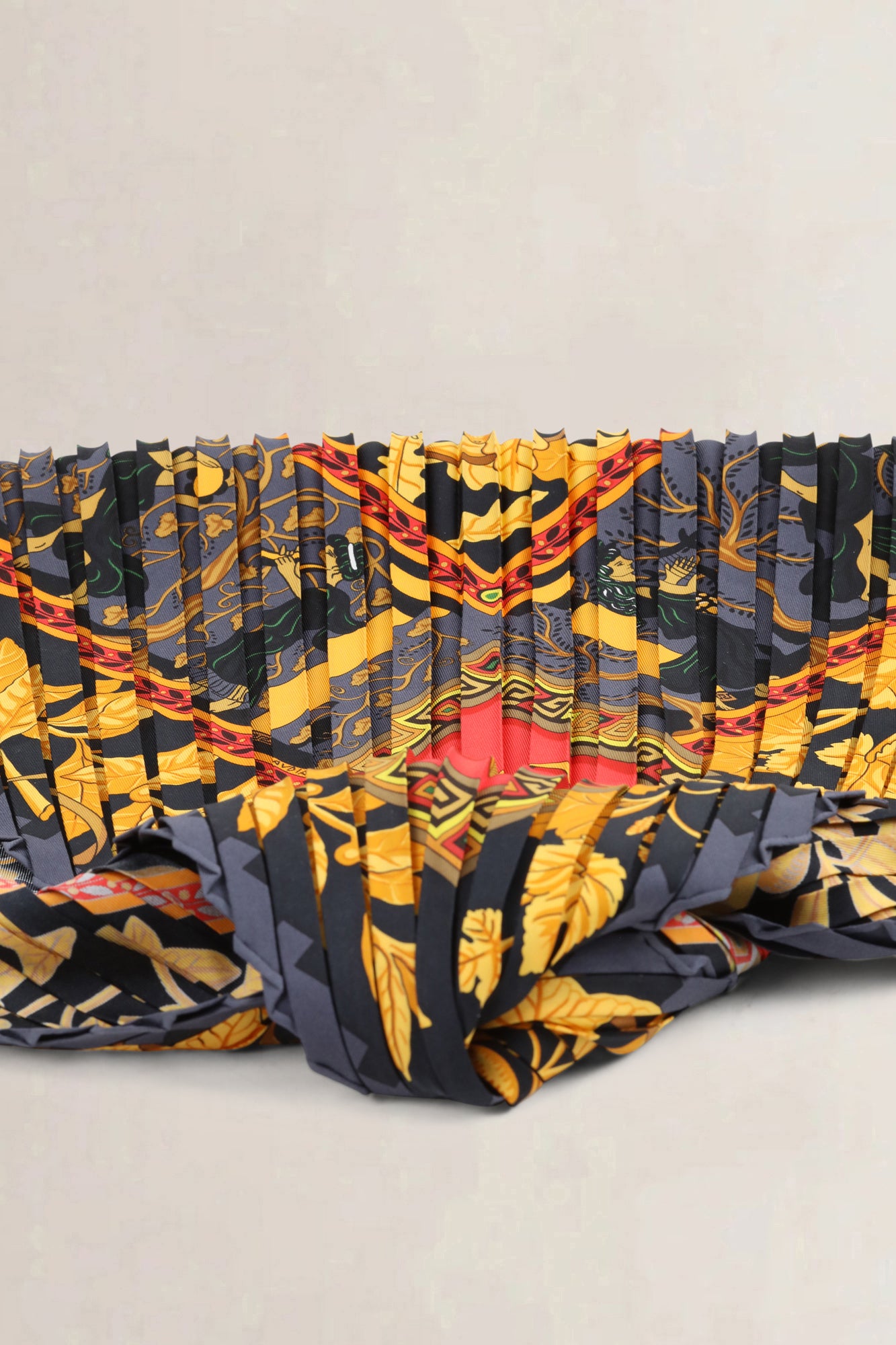 Hermès Silk Plissé Scarf