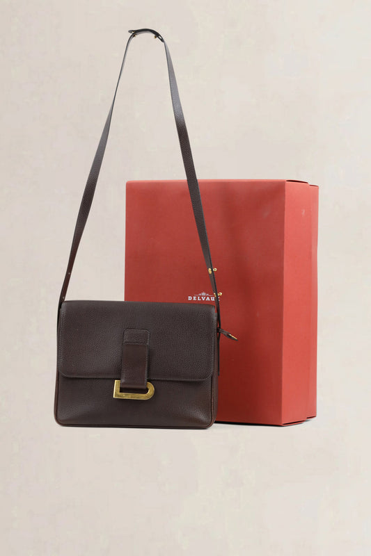 Delvaux Brown Poirier Crossbody Bag