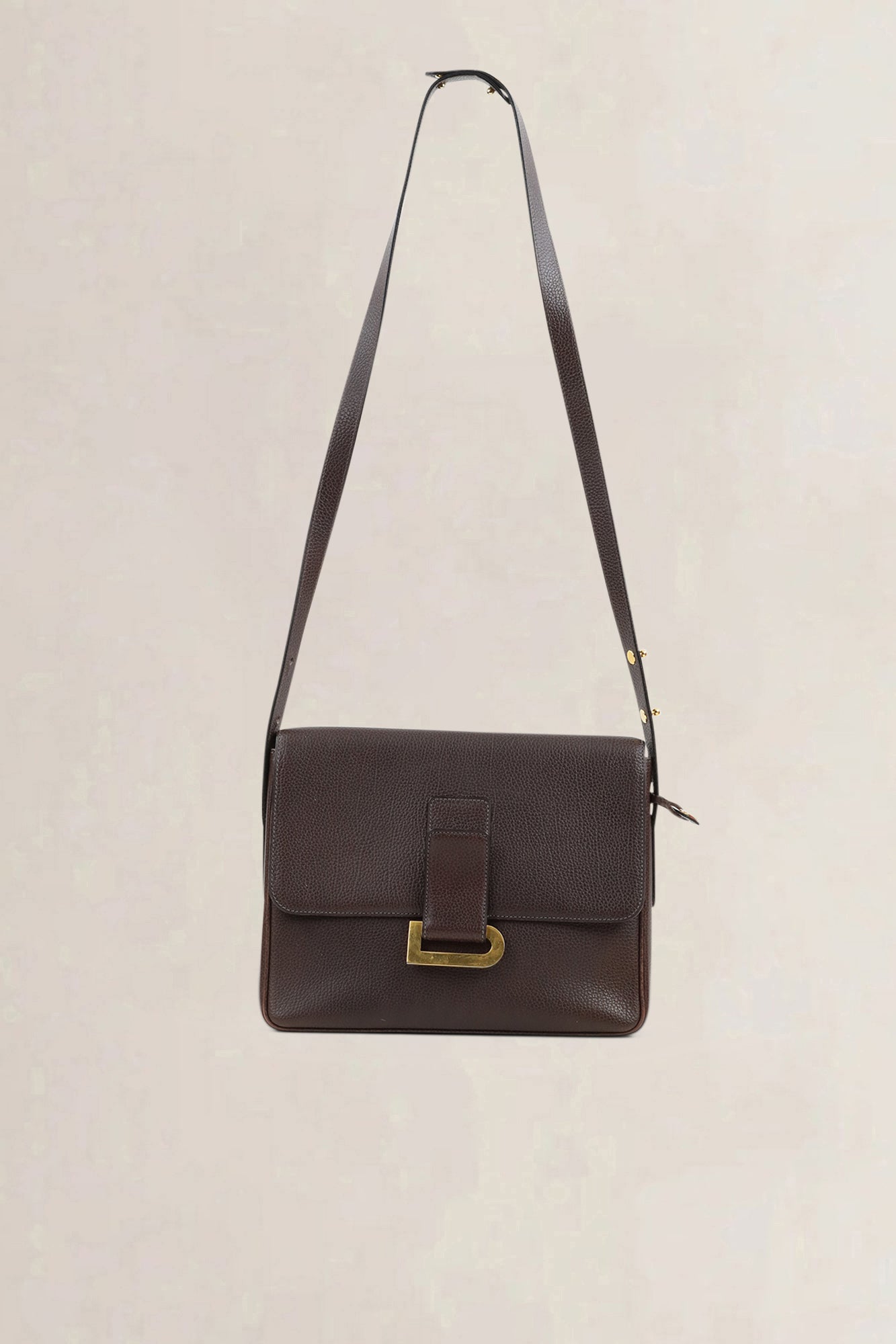 Delvaux Brown Poirier Crossbody Bag