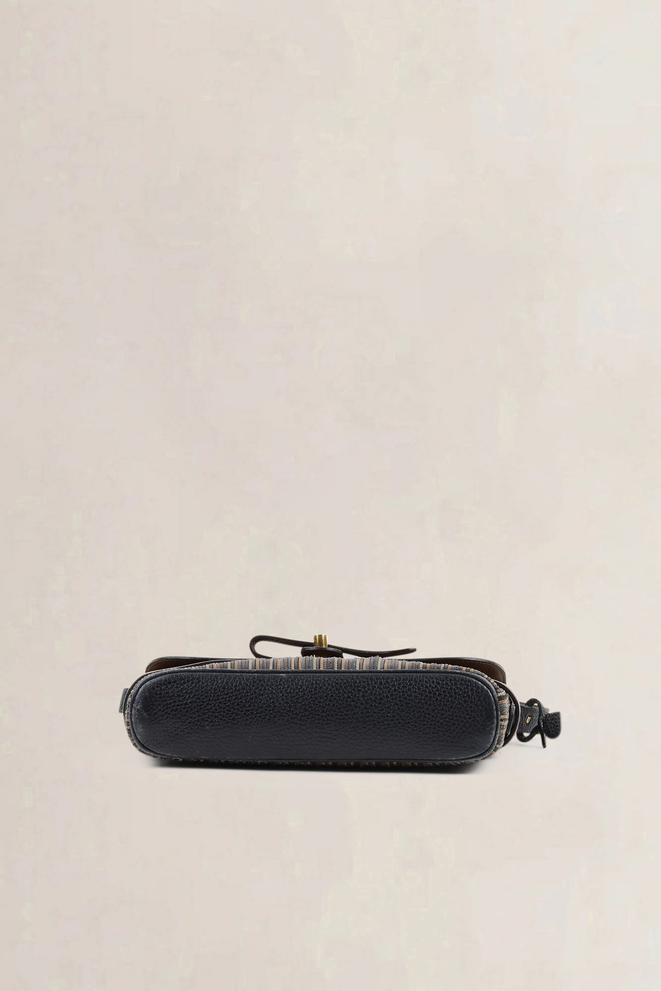 Delvaux Brown/Blue Toile De Cuir Crossbody Bag
