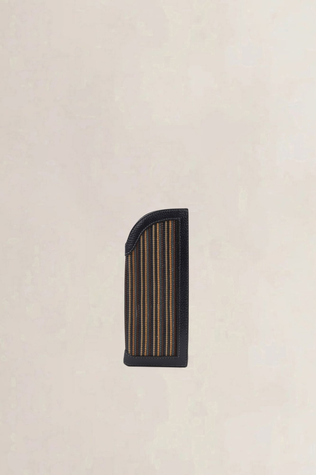 Delvaux Blue/Yellow Toile De Cuir Glasses Case