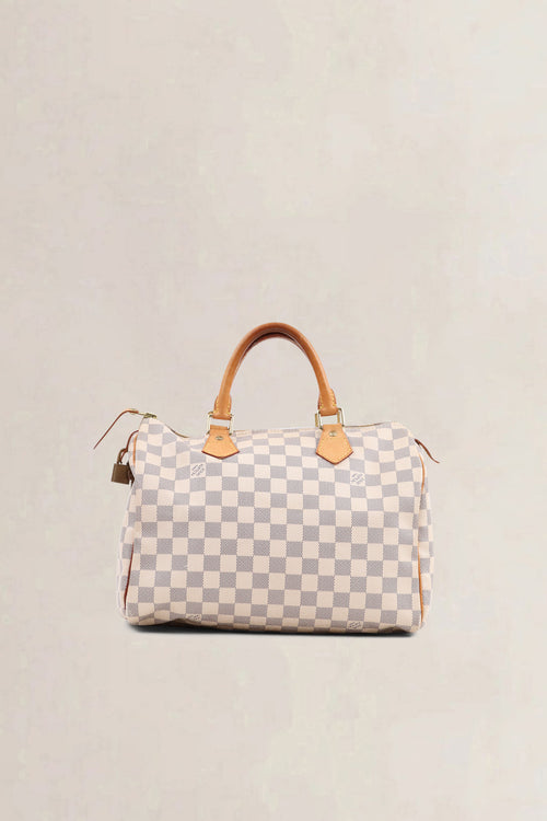 Louis Vuitton Damier Azur Speedy 30 Top Handle Bag