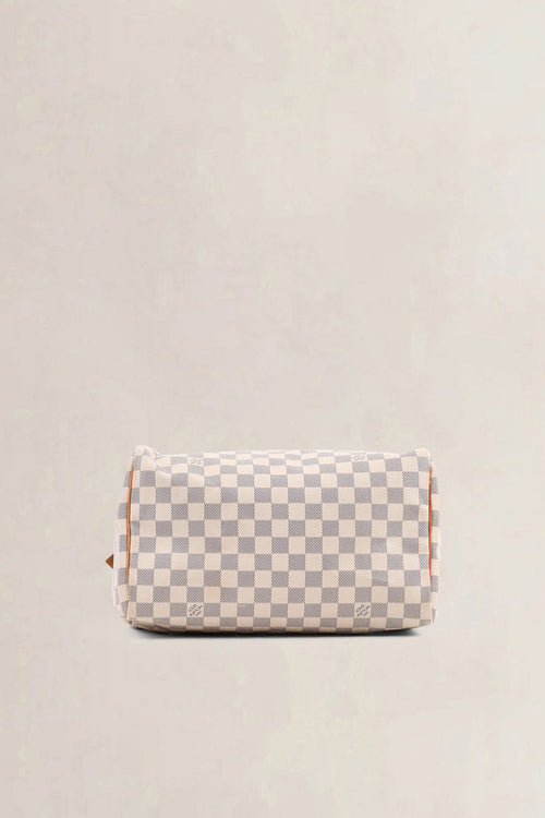 Louis Vuitton Damier Azur Speedy 30 Top Handle Bag