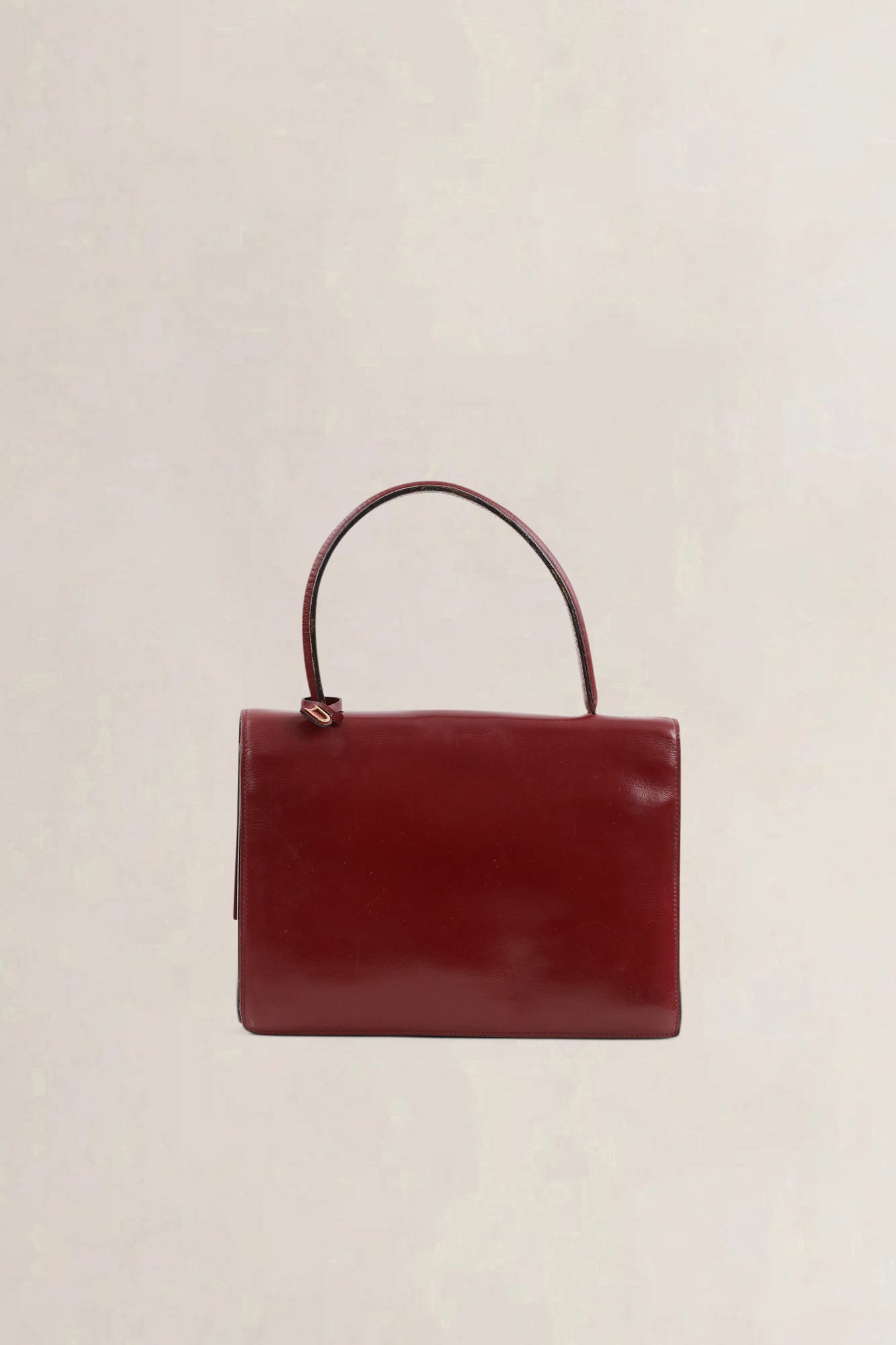 Delvaux Burgundy Top Handle Bag