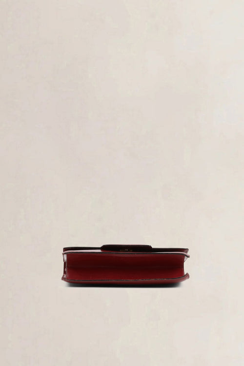 Delvaux Burgundy Top Handle Bag