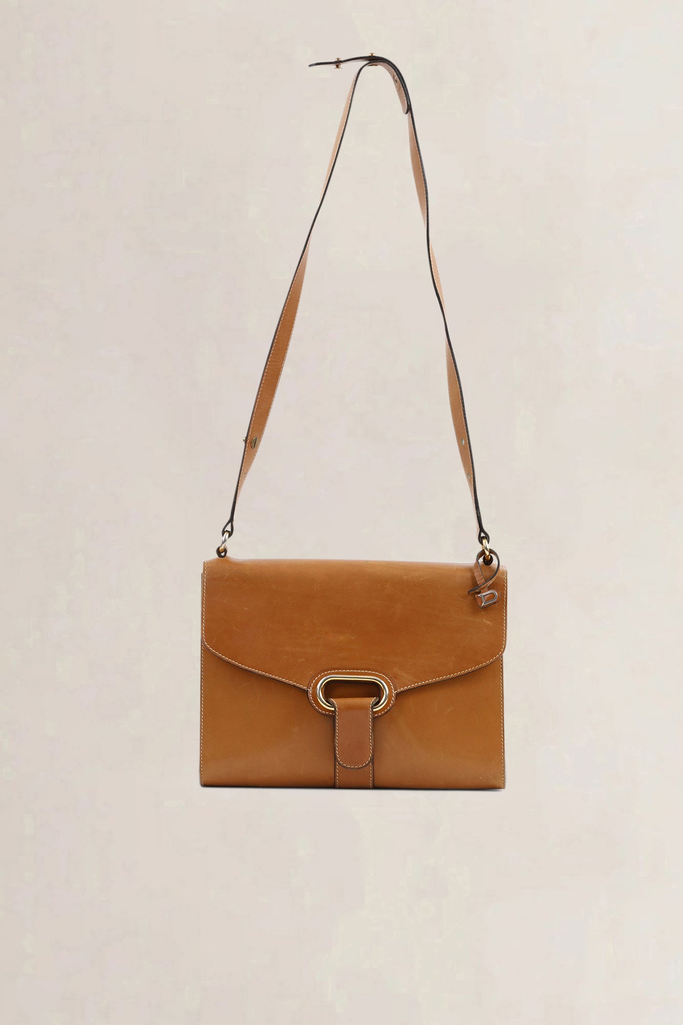 Delvaux Cognac Shoulder Bag
