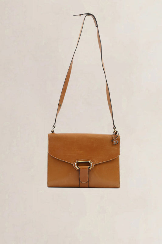 Delvaux Cognac Shoulder Bag