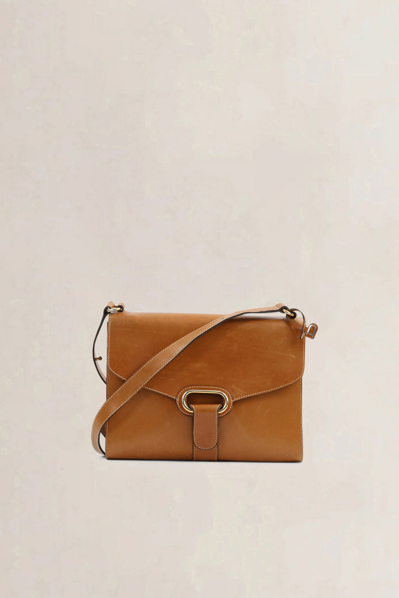 Delvaux Cognac Shoulder Bag