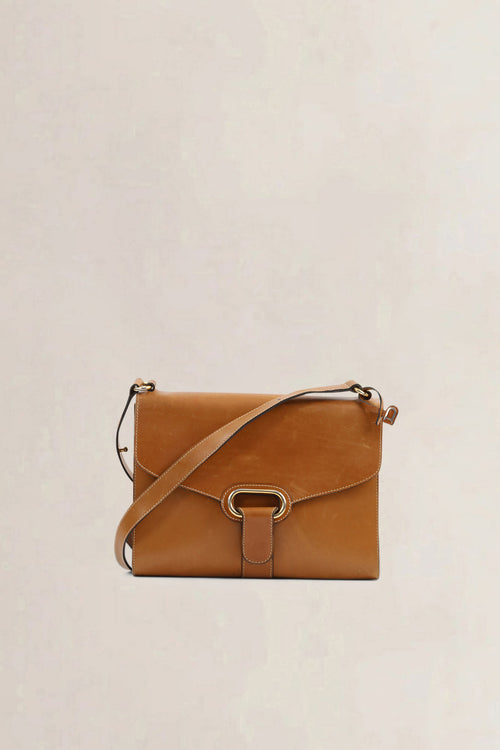 Delvaux Cognac Shoulder Bag