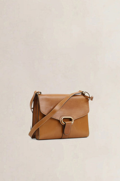 Delvaux Cognac Shoulder Bag