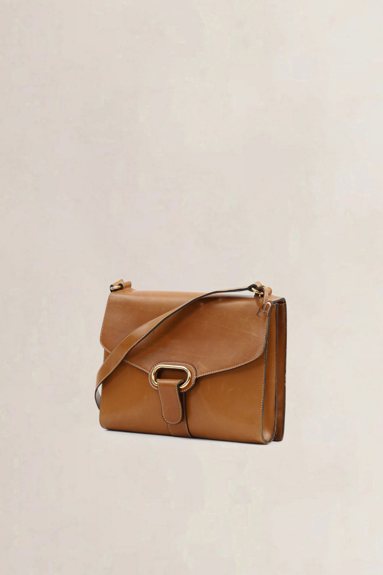 Delvaux Cognac Shoulder Bag
