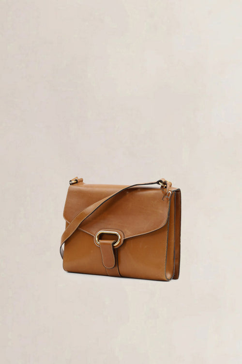 Delvaux Cognac Shoulder Bag