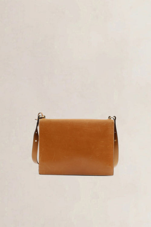 Delvaux Cognac Shoulder Bag