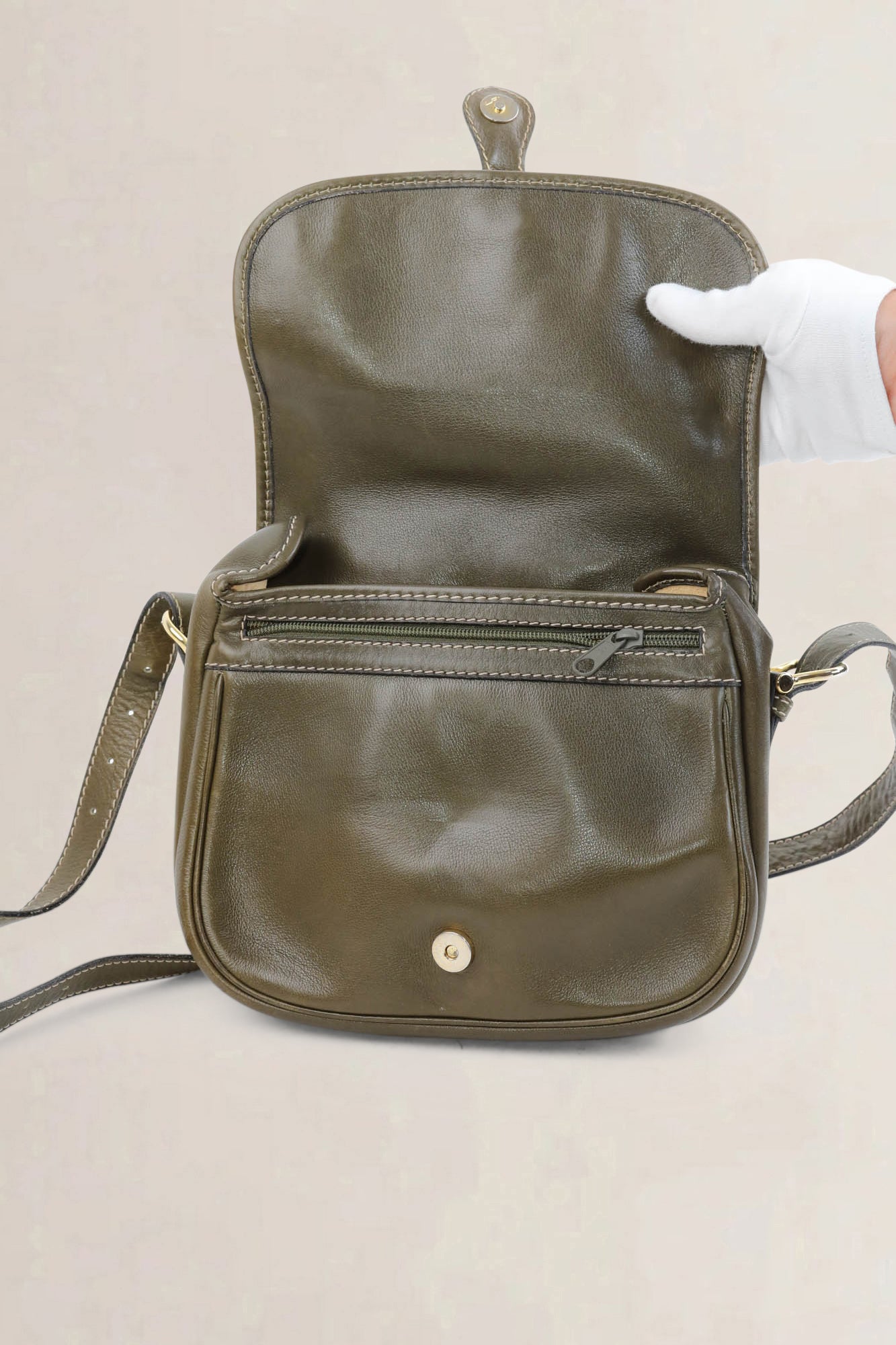 Céline Olive Green Crossbody Bag