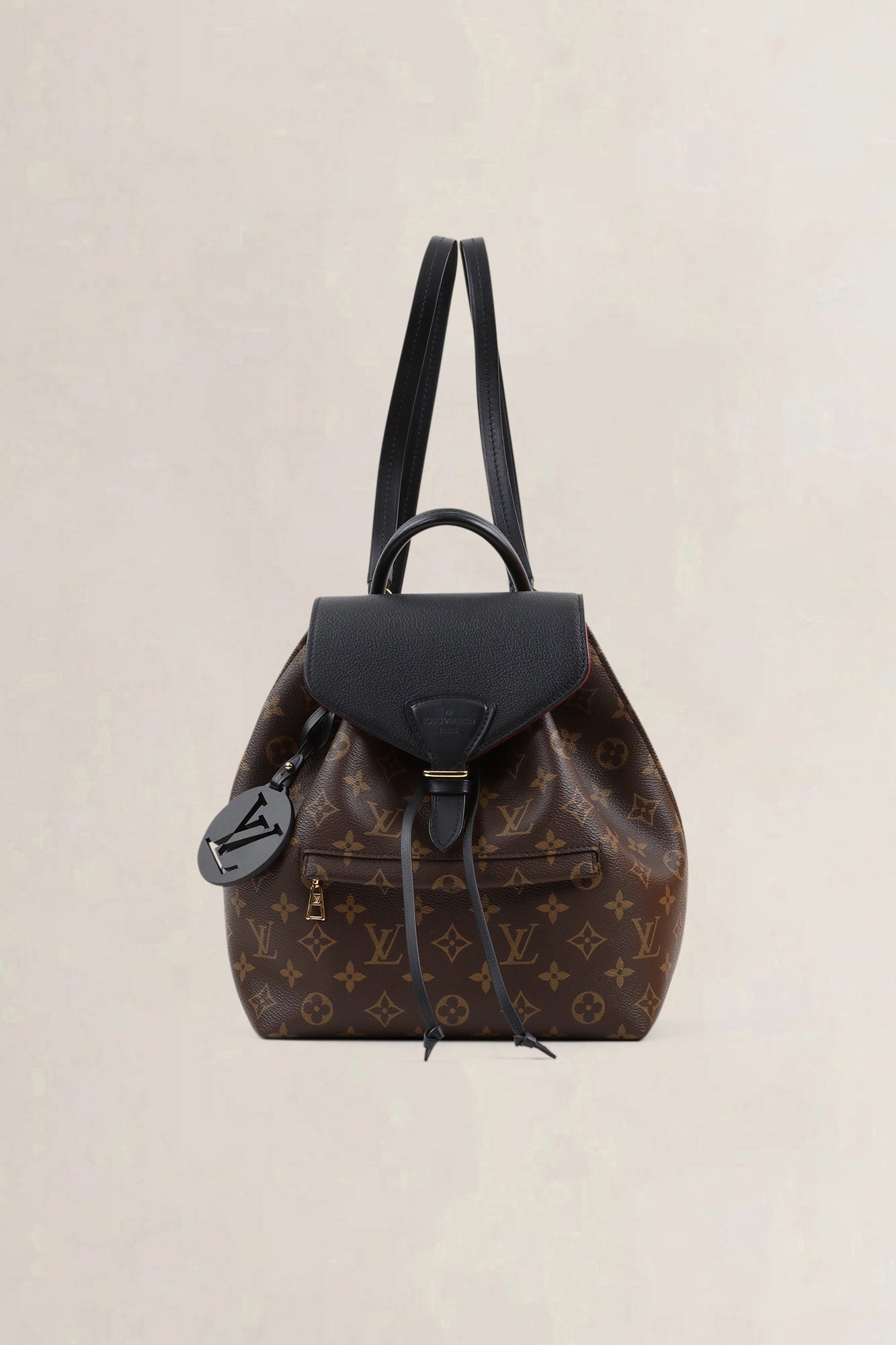 Louis Vuitton Black/Monogram Montsouris MM Backpack