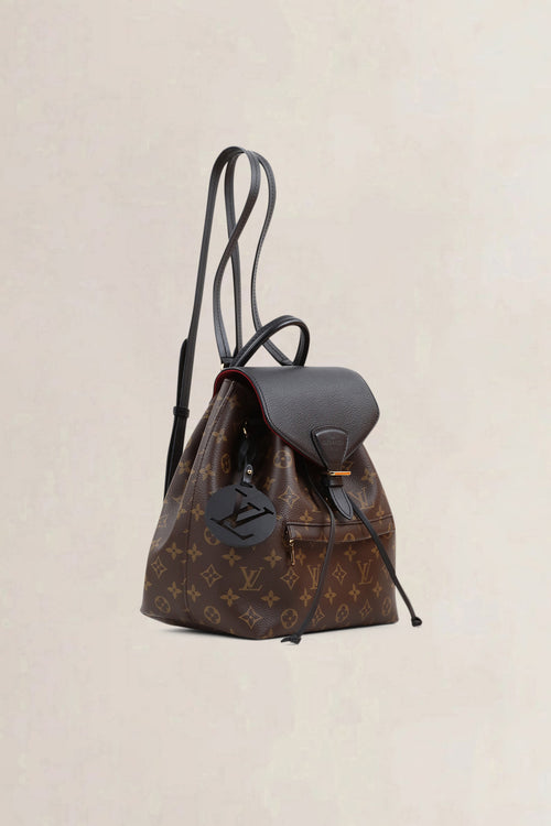 Louis Vuitton Black/Monogram Montsouris MM Backpack