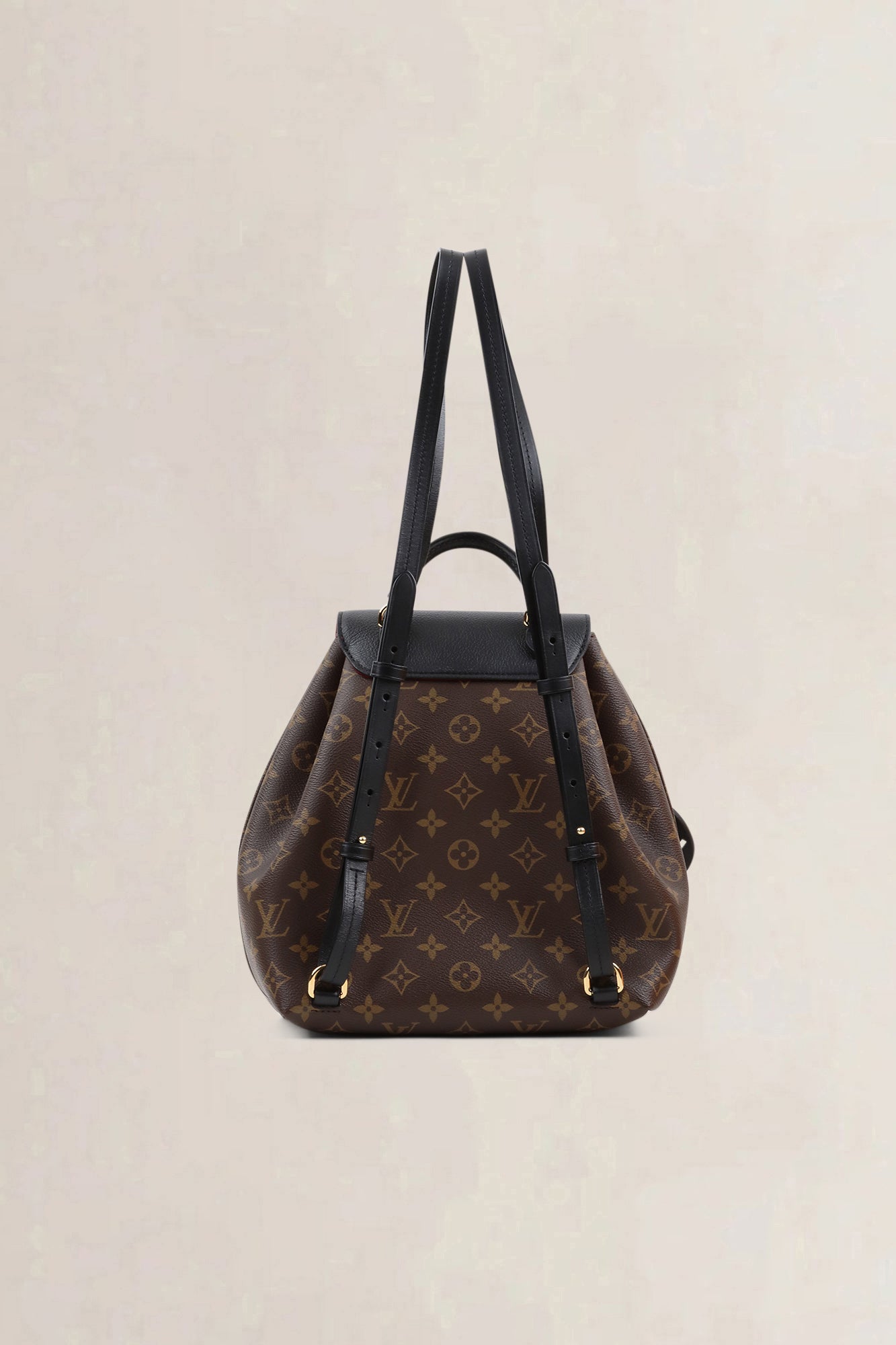 Louis Vuitton Black/Monogram Montsouris MM — vintage