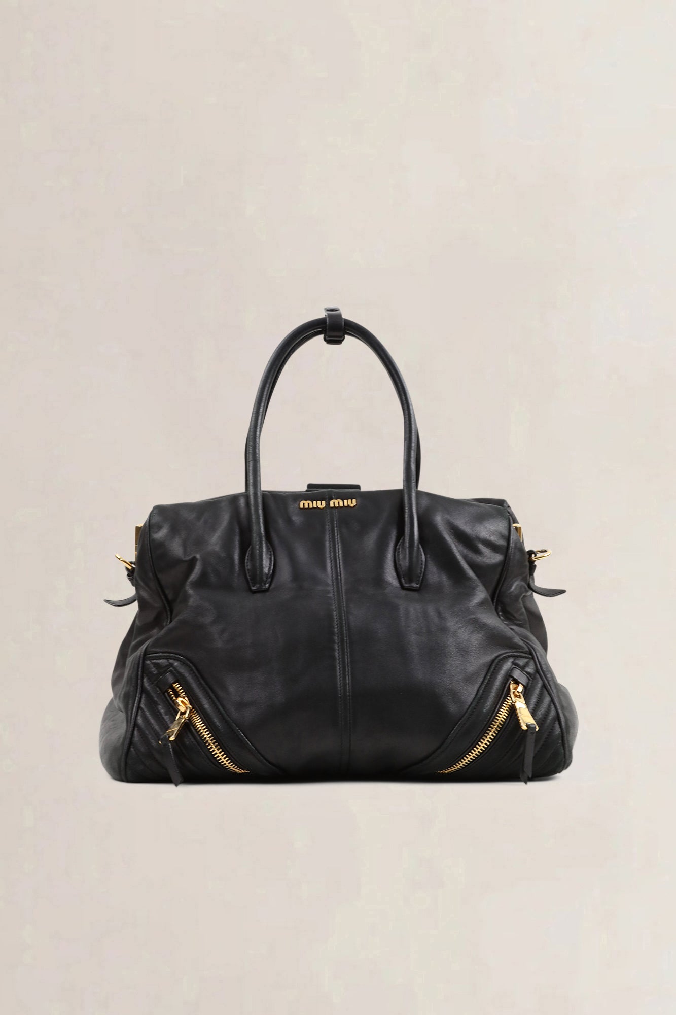Miu Miu Black Leather — preloved