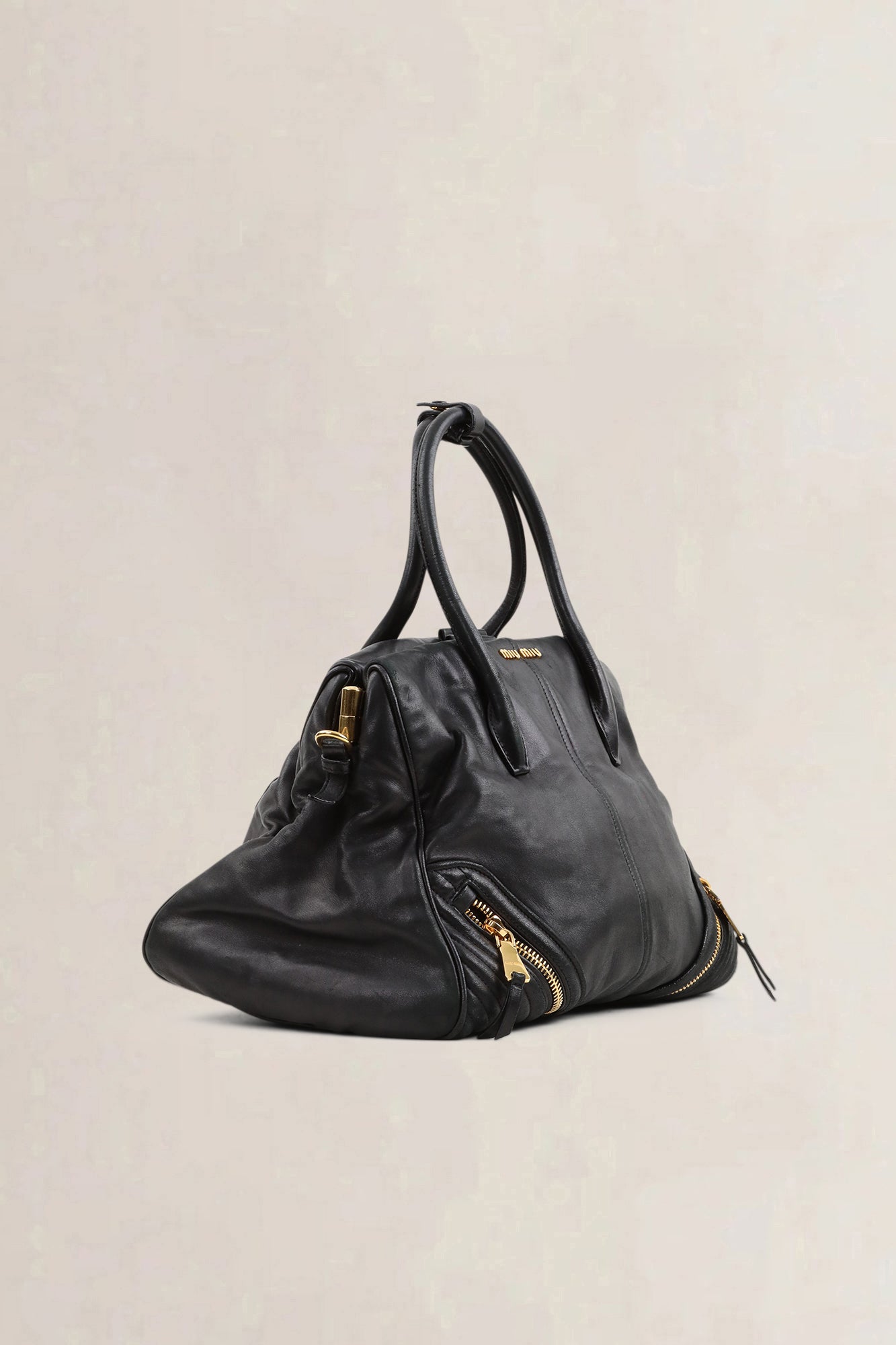 Miu Miu Black Leather — preloved