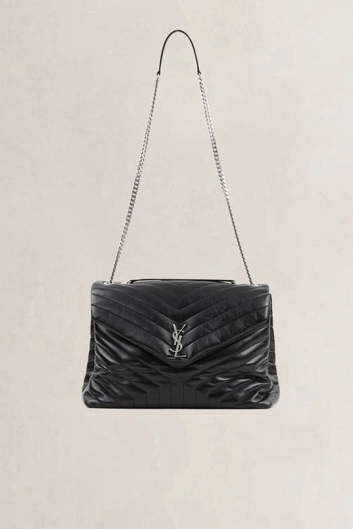 YSL Black Loulou Large Shoulder Bag