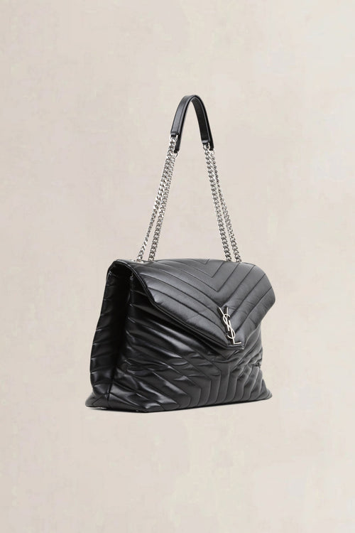 YSL Black Loulou Large Shoulder Bag