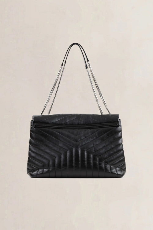 YSL Black Loulou Large Shoulder Bag