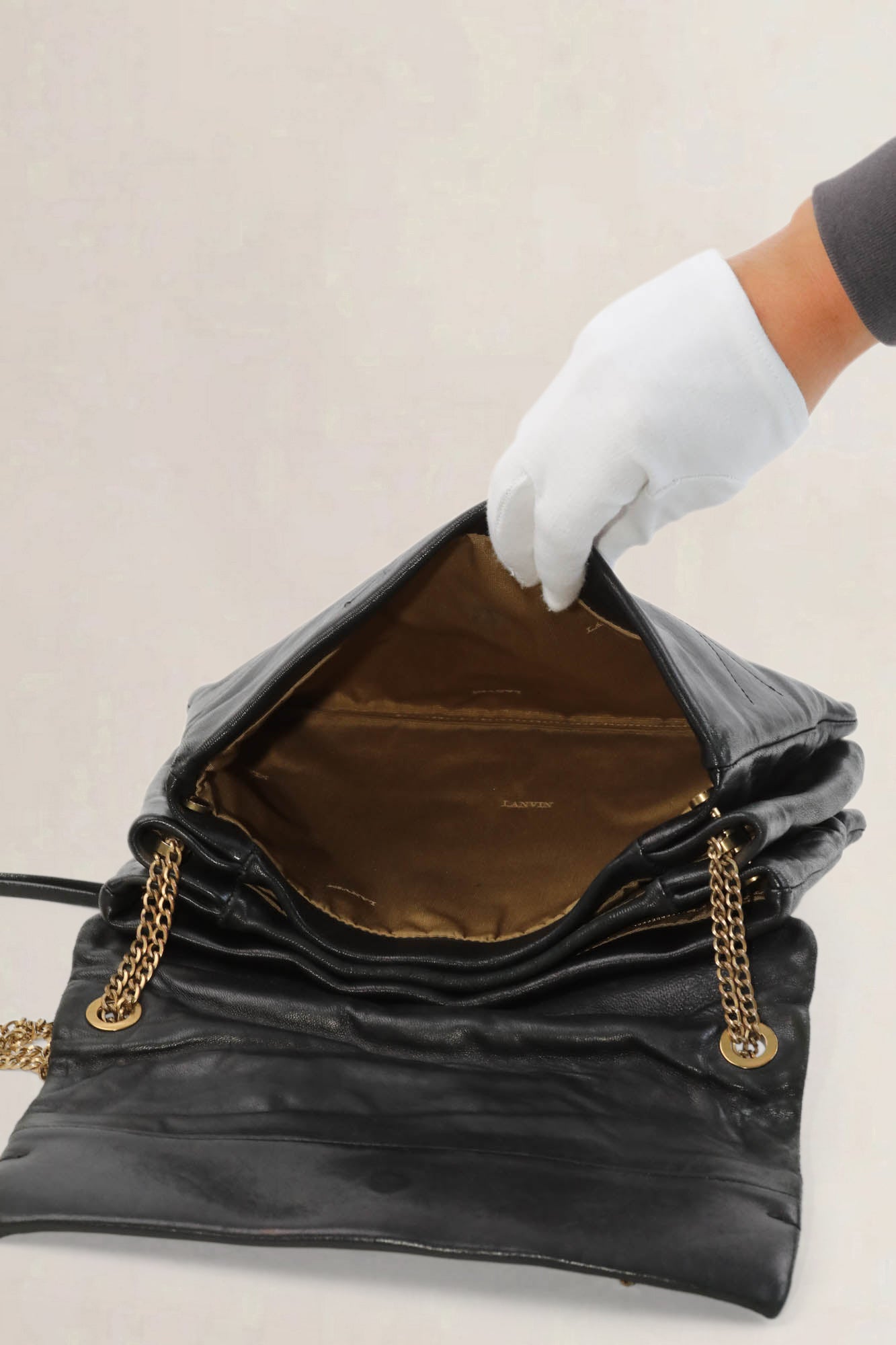 Lanvin Black Sugar Shoulder Bag