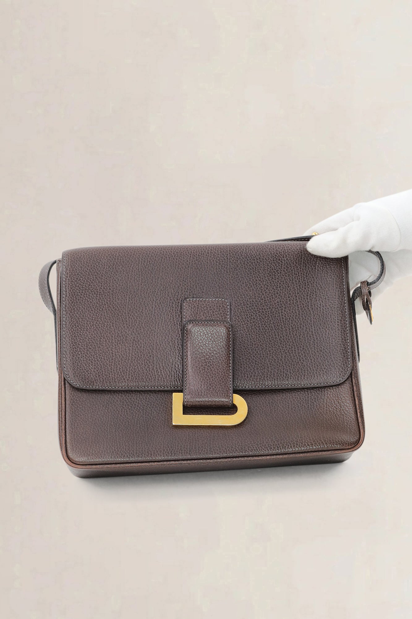 Delvaux Brown Poirier Crossbody Bag