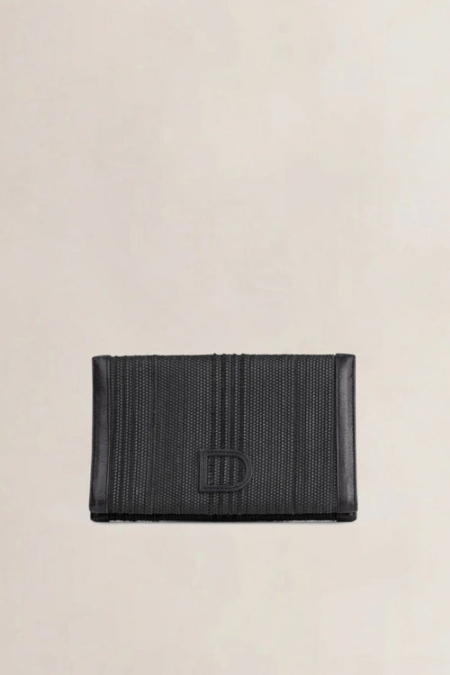 Delvaux Black Toile De Cuir Wallet