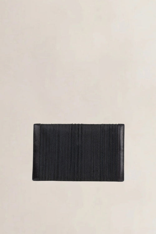 Delvaux Black Toile De Cuir Wallet