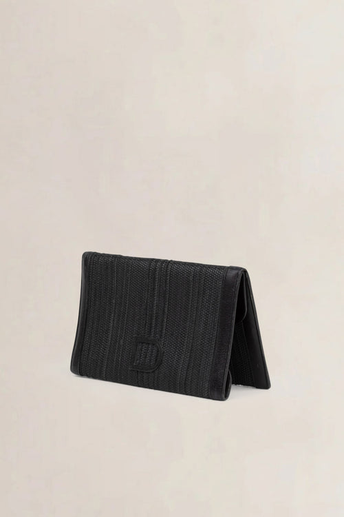 Delvaux Black Toile De Cuir Wallet