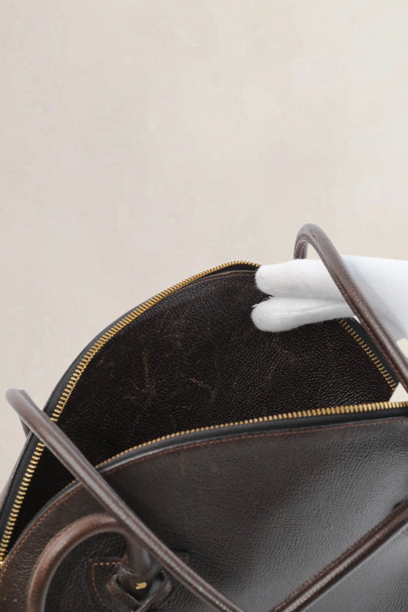 Delvaux Brown Mousson Shoulder Bag