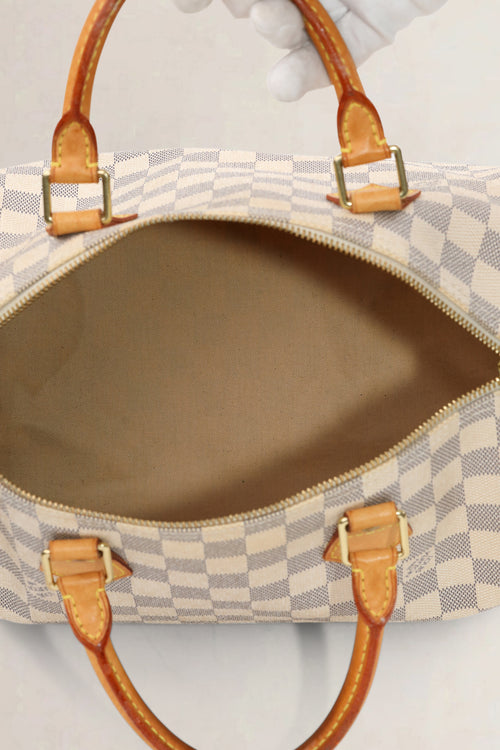 Louis Vuitton Damier Azur Speedy 30 Top Handle Bag