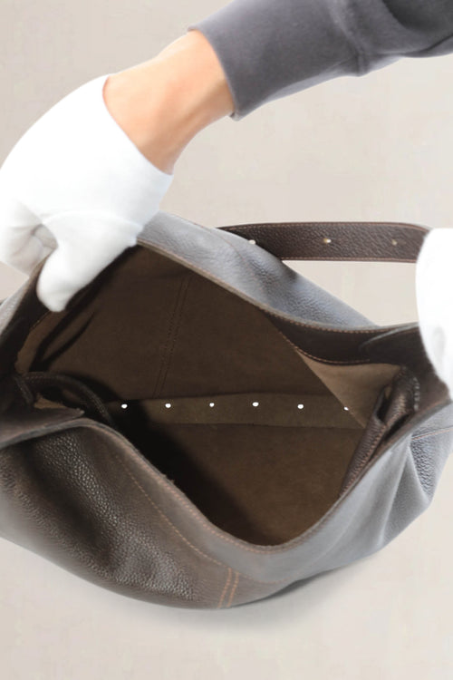 Delvaux Brown Satan Shoulder Bag