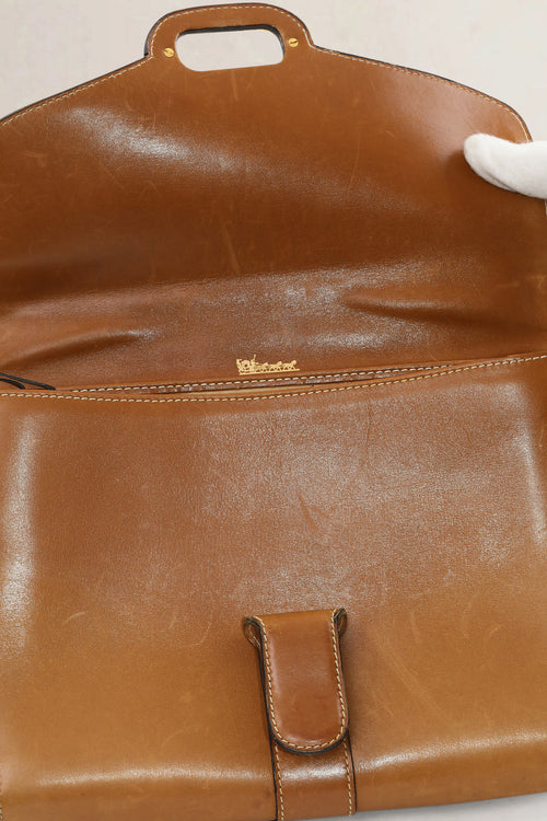 Delvaux Cognac Shoulder Bag