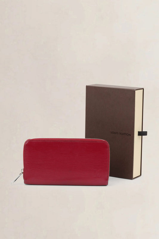 Louis Vuitton Raspberry Epi Leather Zippy Wallet