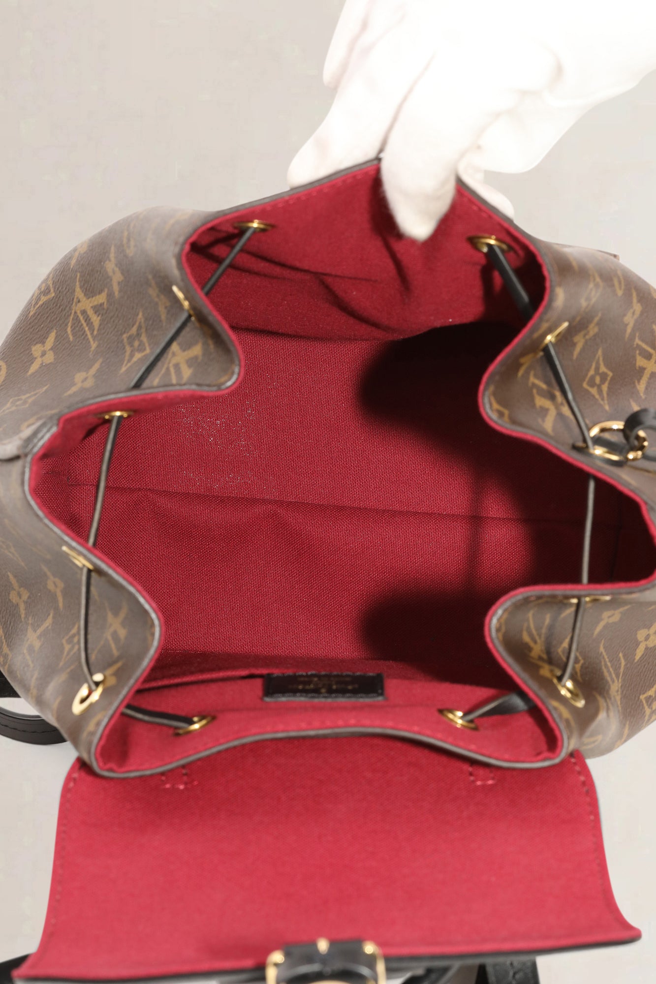 Louis Vuitton Black/Monogram Montsouris MM — vintage
