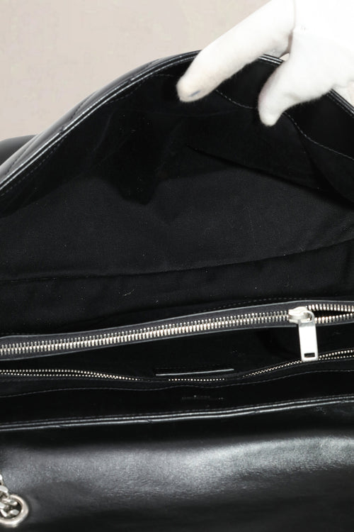 YSL Black Loulou Large Shoulder Bag