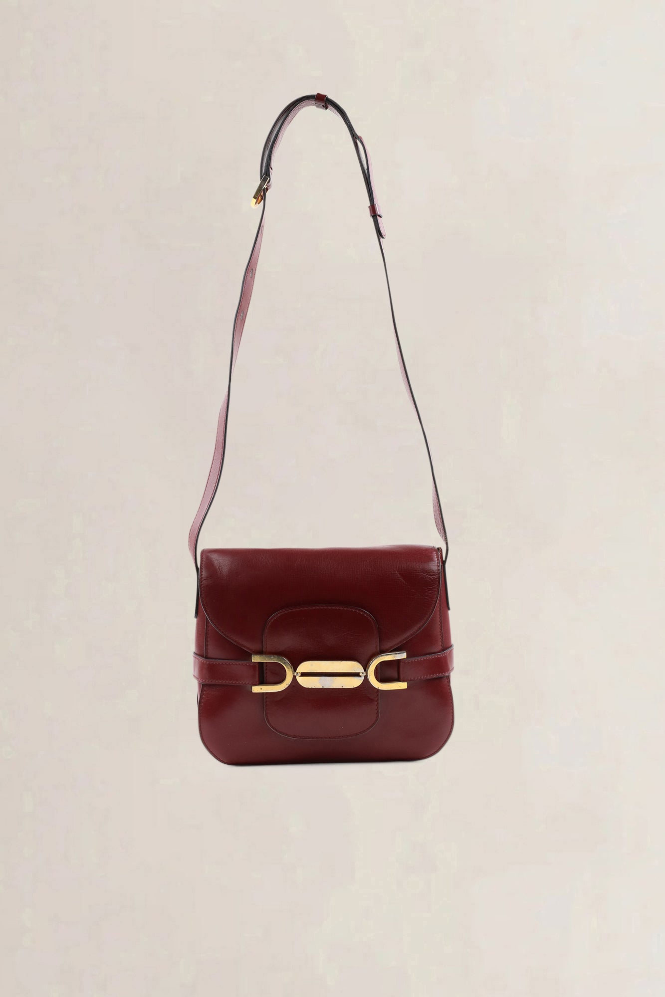 Delvaux Burgundy Crossbody Bag