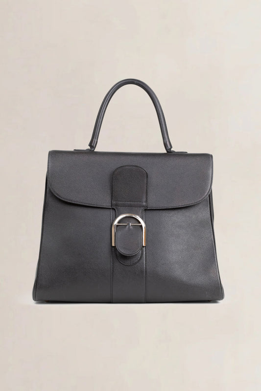 Delvaux Brillant Black GM Top Handle Bag