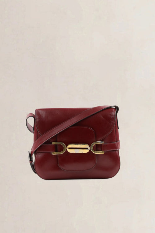 Delvaux Burgundy Crossbody Bag