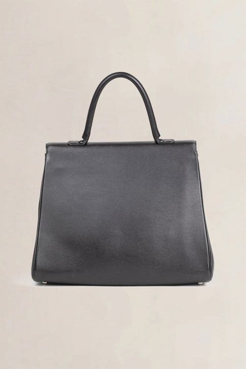 Delvaux Brillant Black GM Top Handle Bag