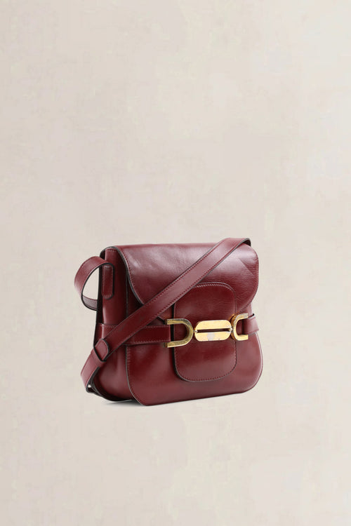 Delvaux Burgundy Crossbody Bag