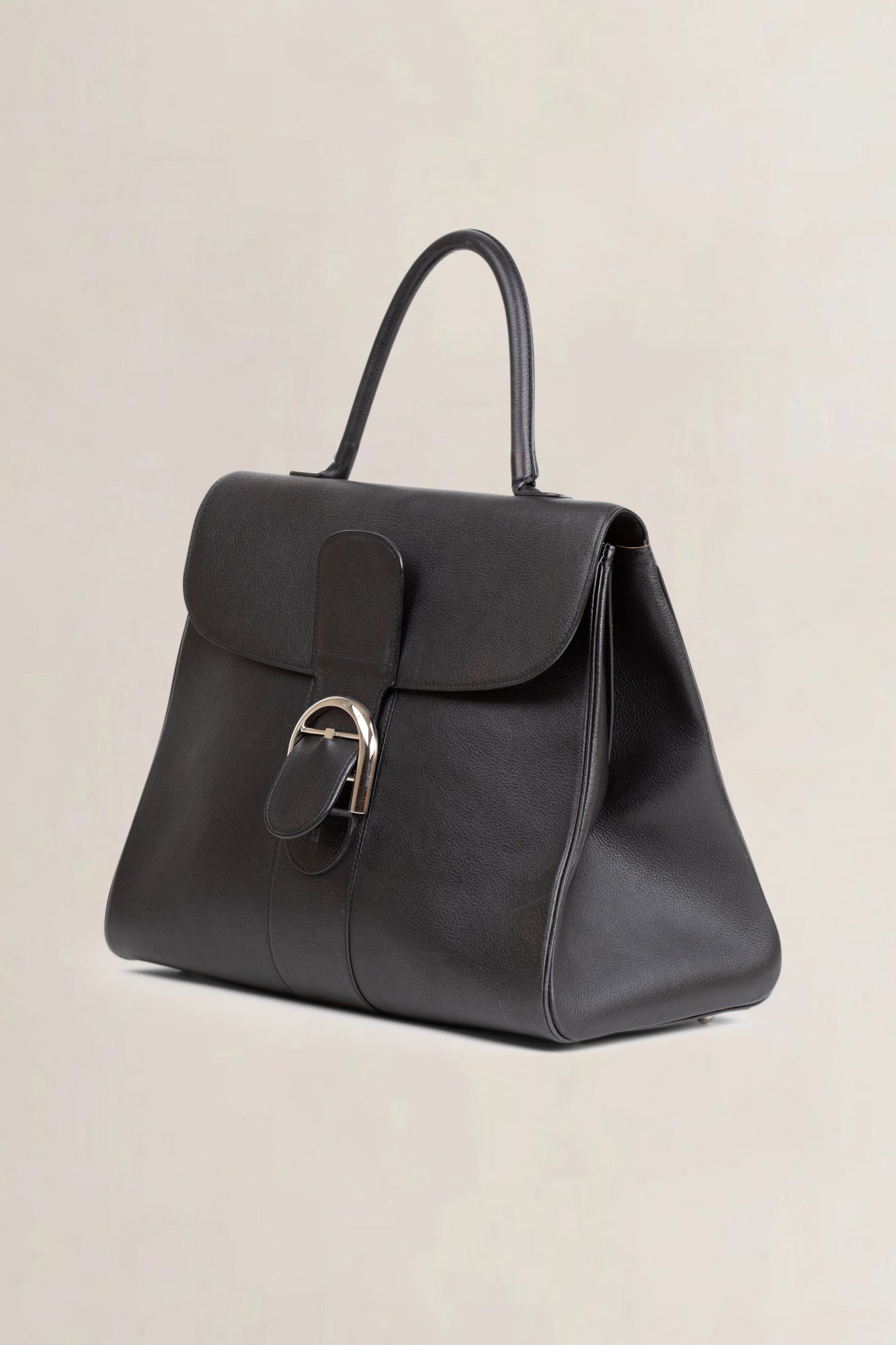 Delvaux Brillant Black GM Top Handle Bag