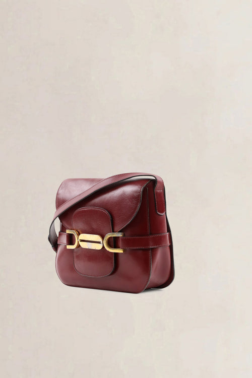 Delvaux Burgundy Crossbody Bag