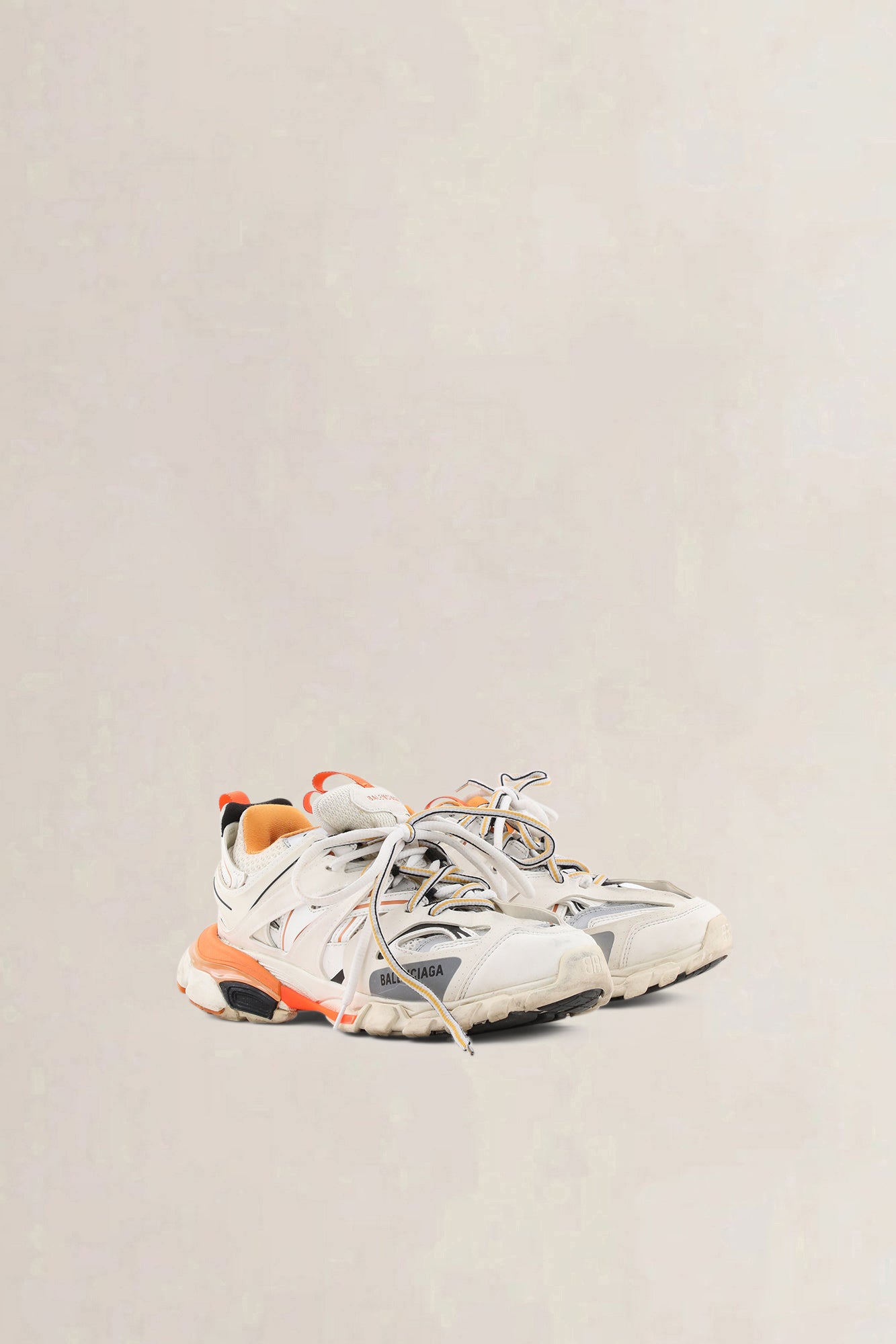 Balenciaga Track sneakers white orange — preloved