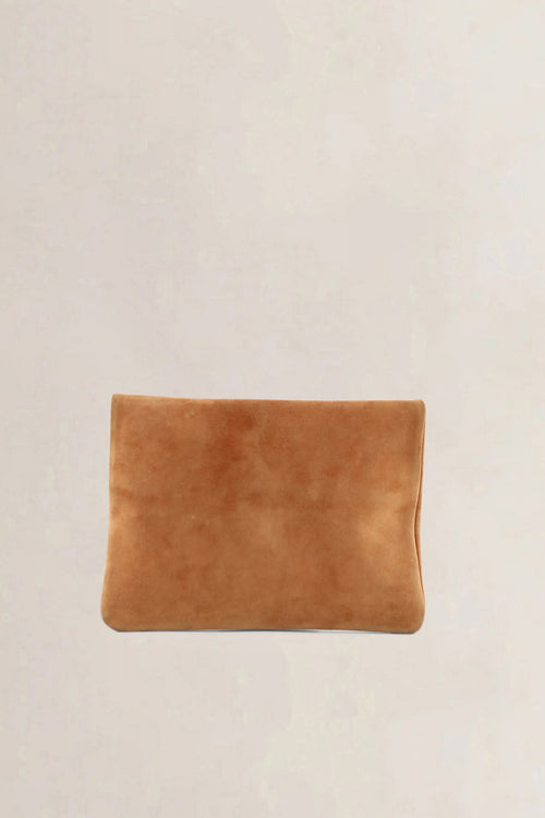Delvaux Brown Suède Clutch