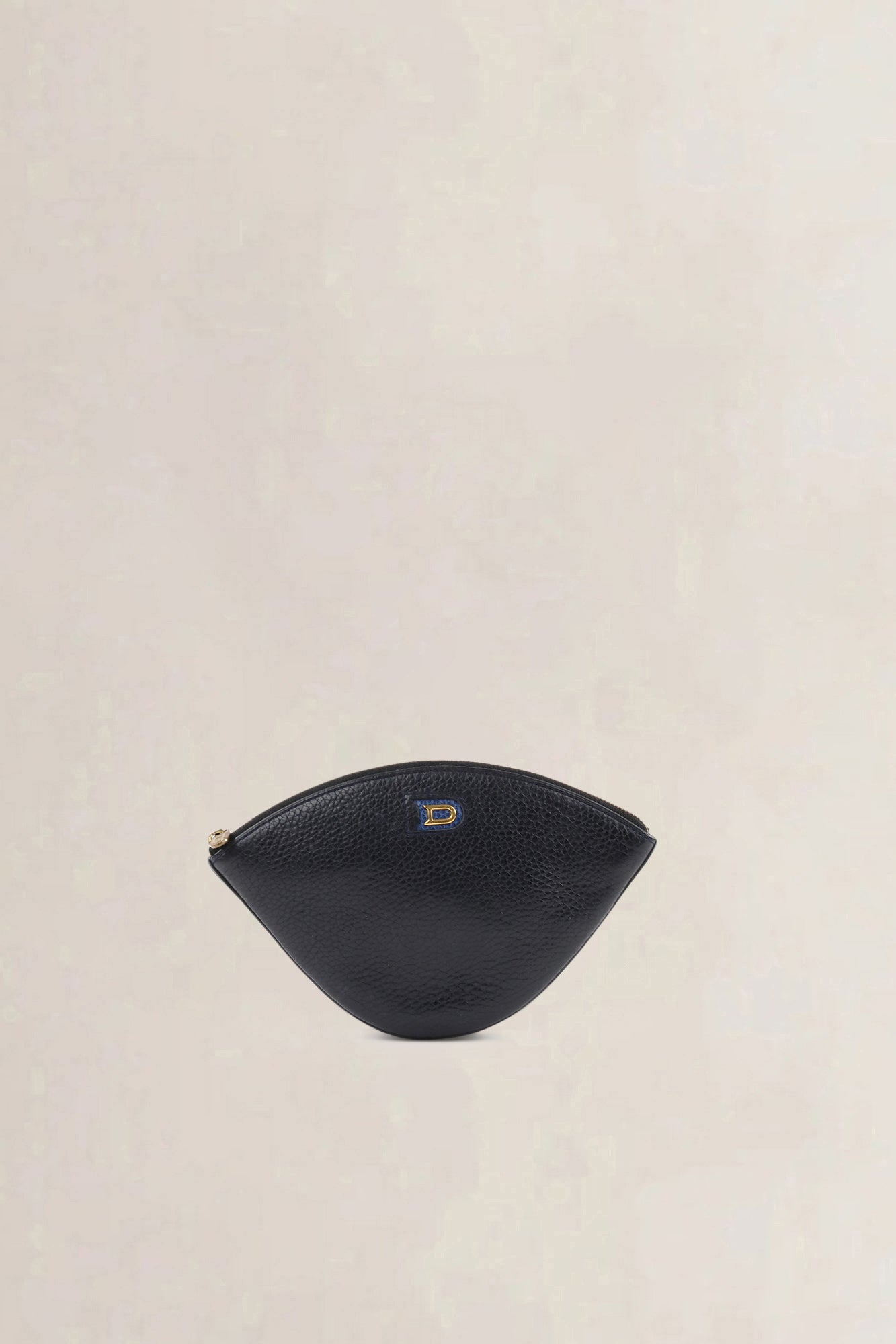 Delvaux blue leather compact wallet — preloved