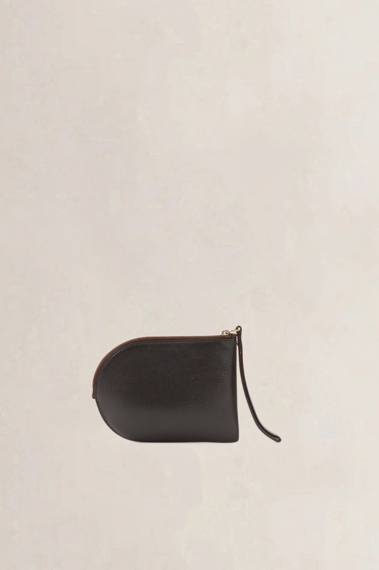 Delvaux Brown Taurillon Pin D Zip Wallet